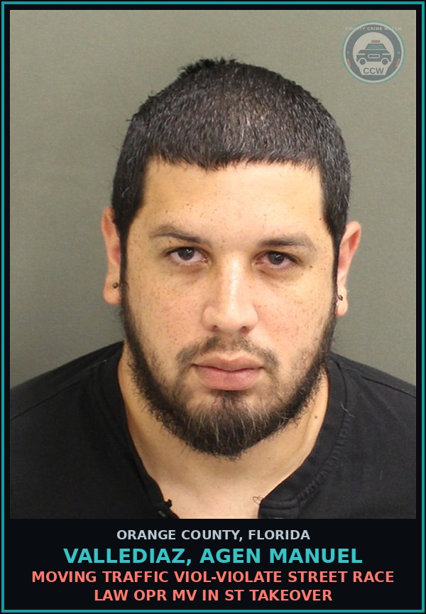 Booking mugshot of VALLEDIAZ, AGEN MANUEL in Orange County