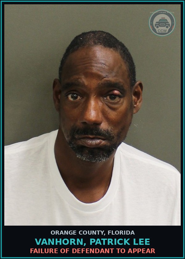 Booking mugshot of VANHORN, PATRICK LEE in Orange County