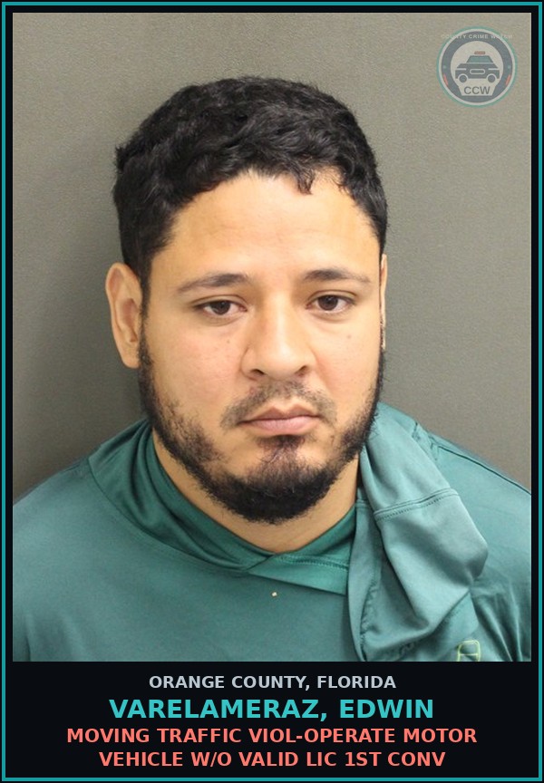 Booking mugshot of VARELAMERAZ, EDWIN in Orange County