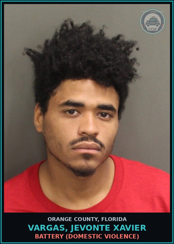 Booking mugshot of VARGAS, JEVONTE XAVIER in Orange County