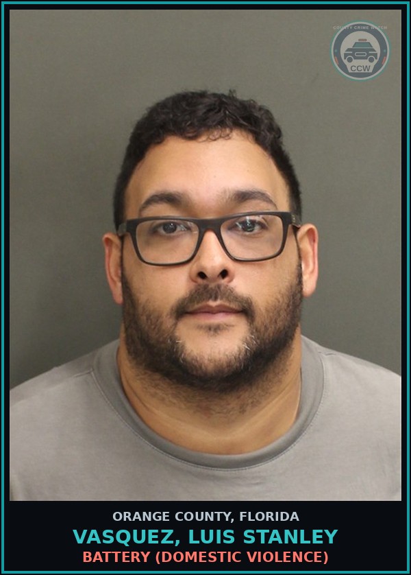 Booking mugshot of VASQUEZ, LUIS STANLEY in Orange County