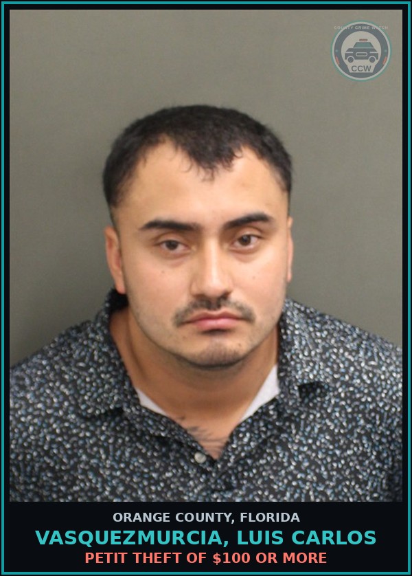 Booking mugshot of VASQUEZMURCIA, LUIS CARLOS in Orange County
