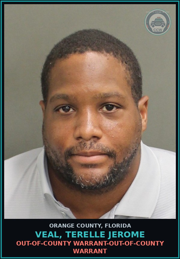 Booking mugshot of VEAL, TERELLE JEROME in Orange County