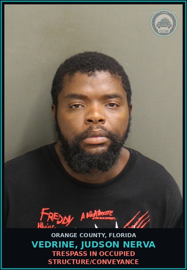 Booking mugshot of VEDRINE, JUDSON NERVA in Orange County