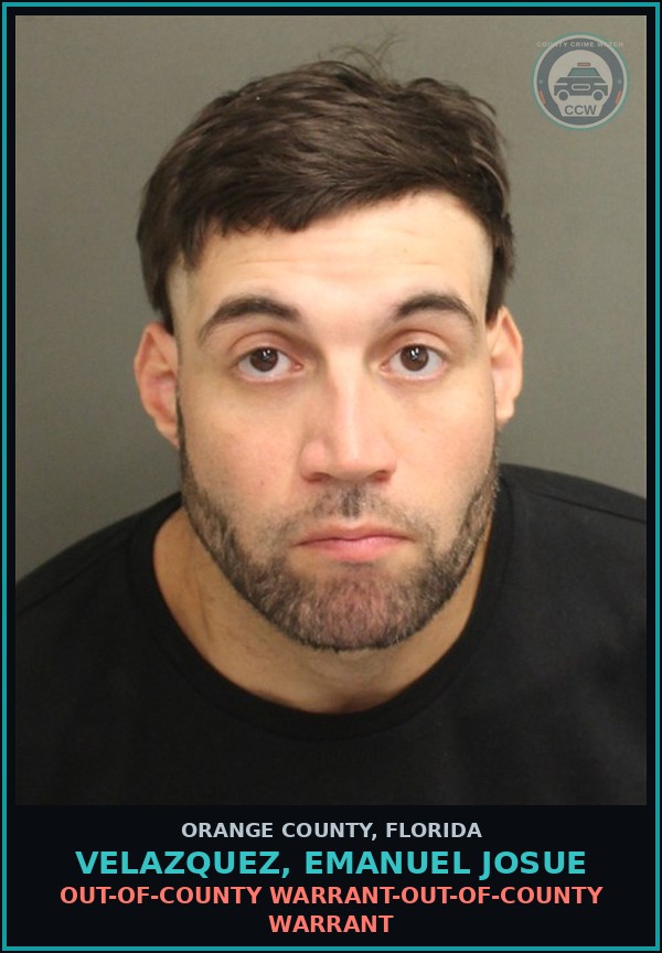 Booking mugshot of VELAZQUEZ, EMANUEL JOSUE in Orange County