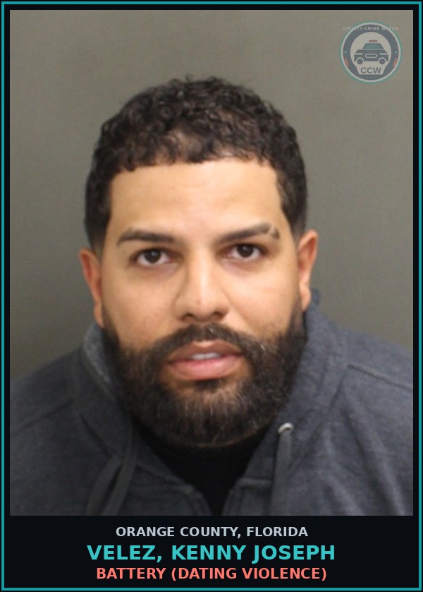 Booking mugshot of VELEZ, KENNY JOSEPH in Orange County