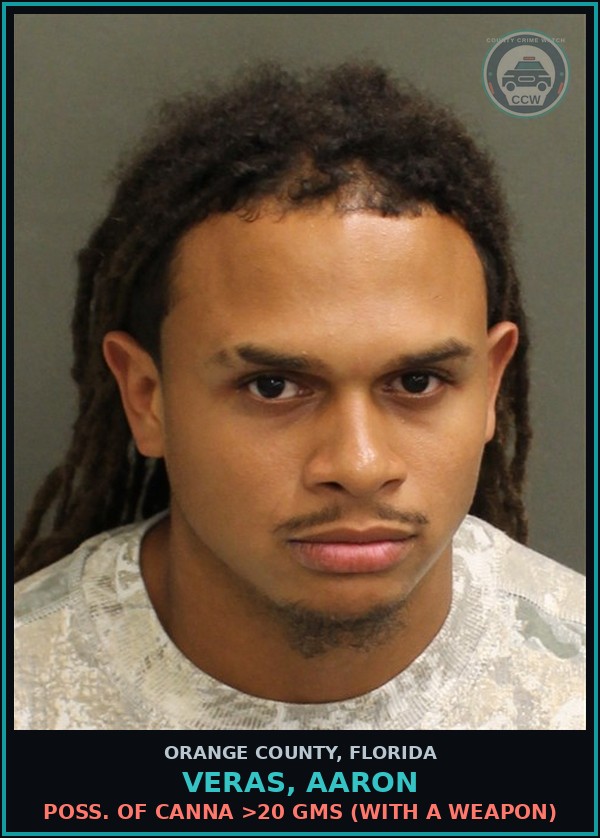 Booking mugshot of VERAS, AARON in Orange County