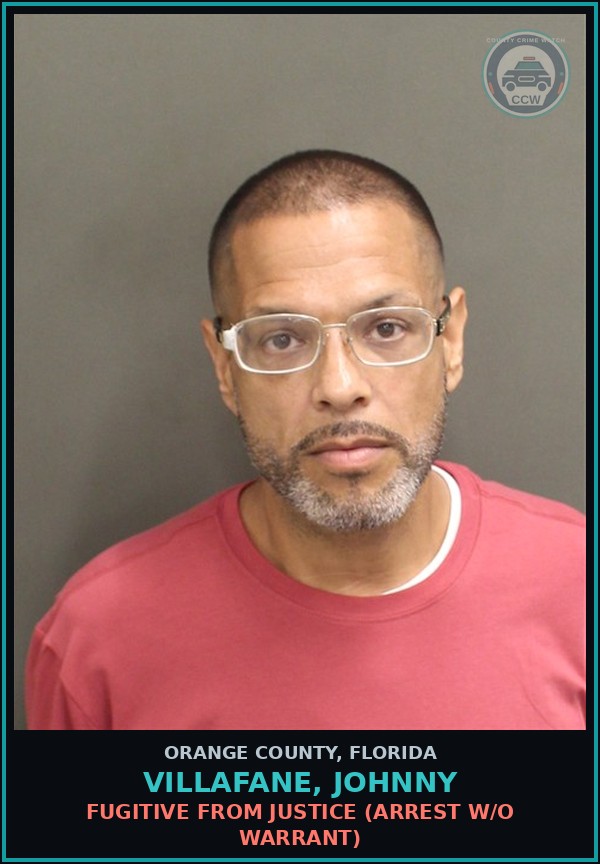 Booking mugshot of VILLAFANE, JOHNNY in Orange County