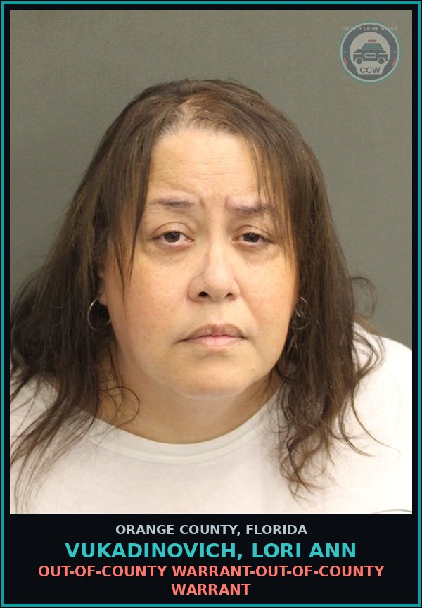 Booking mugshot of VUKADINOVICH, LORI ANN in Orange County