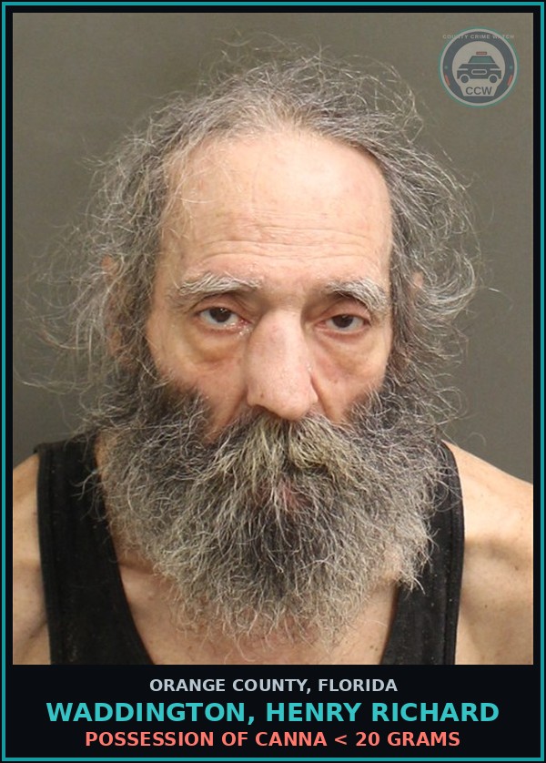 Booking mugshot of WADDINGTON, HENRY RICHARD in Orange County
