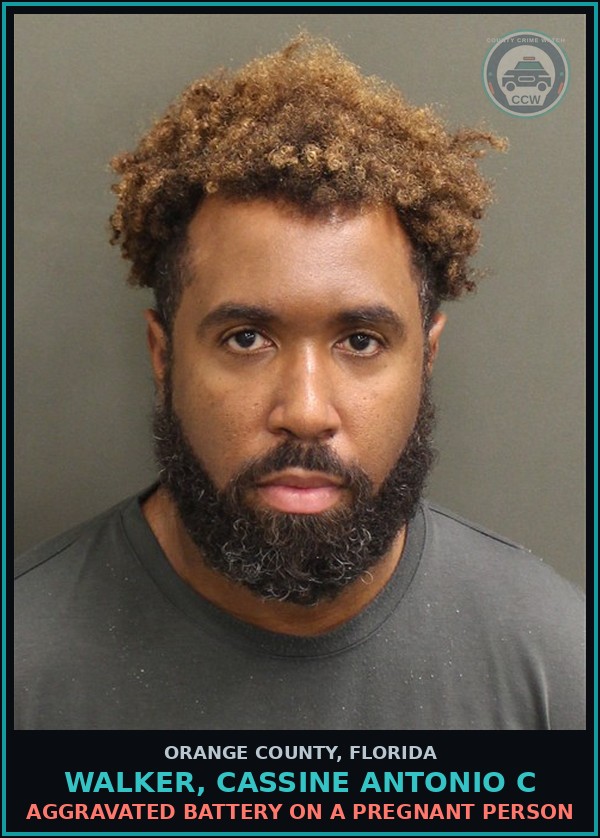 Booking mugshot of WALKER, CASSINE ANTONIO C in Orange County