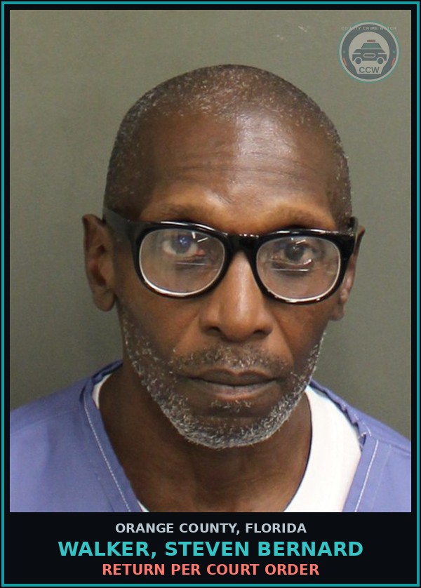 Booking mugshot of WALKER, STEVEN BERNARD in Orange County