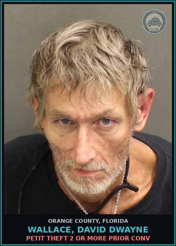 Booking mugshot of WALLACE, DAVID DWAYNE in Orange County