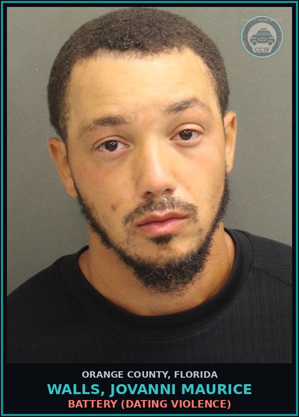 Booking mugshot of WALLS, JOVANNI MAURICE in Orange County