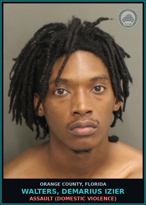 Booking mugshot of WALTERS, DEMARIUS IZIER in Orange County