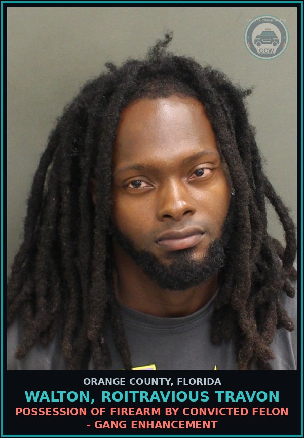 Booking mugshot of WALTON, ROITRAVIOUS TRAVON in Orange County