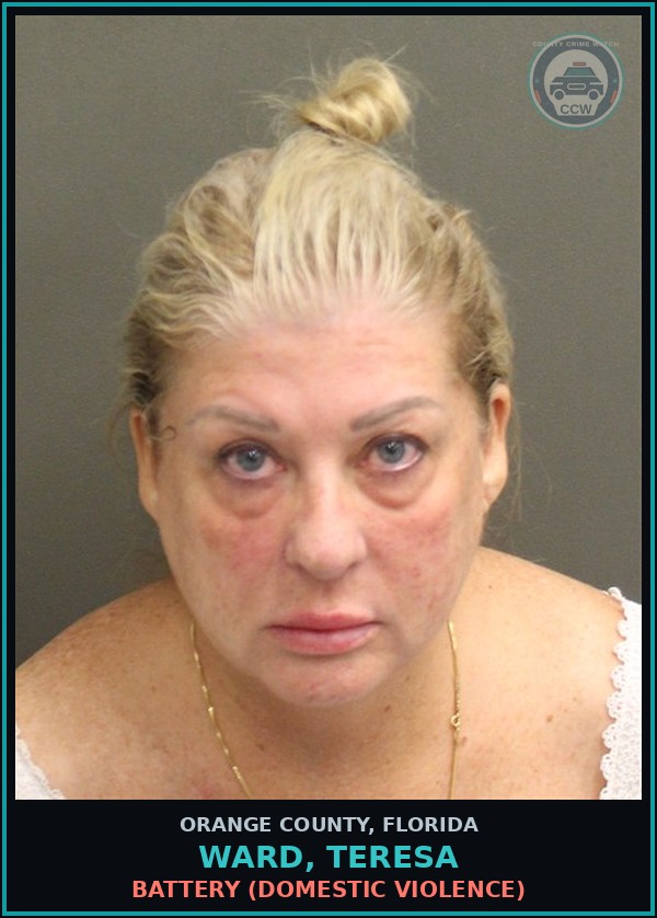 Booking mugshot of WARD, TERESA in Orange County