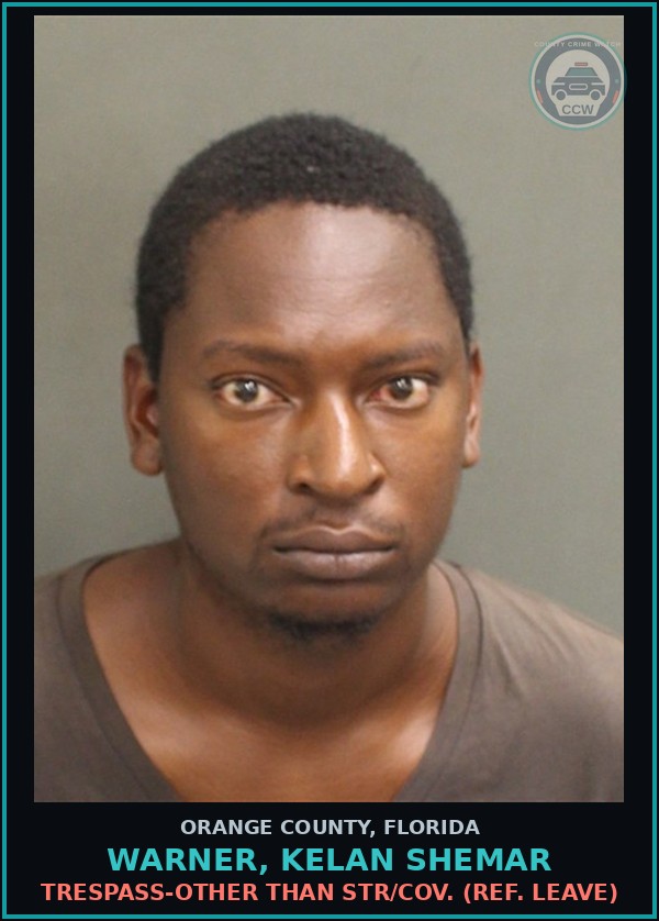 Booking mugshot of WARNER, KELAN SHEMAR in Orange County