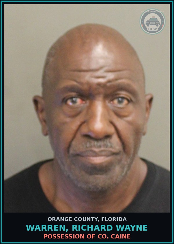 Booking mugshot of WARREN, RICHARD WAYNE in Orange County