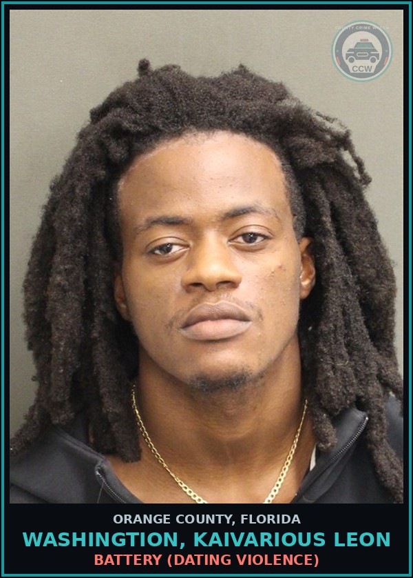 Booking mugshot of WASHINGTION, KAIVARIOUS LEON in Orange County