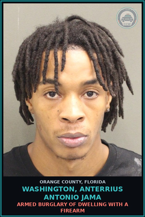 Booking mugshot of WASHINGTON, ANTERRIUS ANTONIO JAMA in Orange County