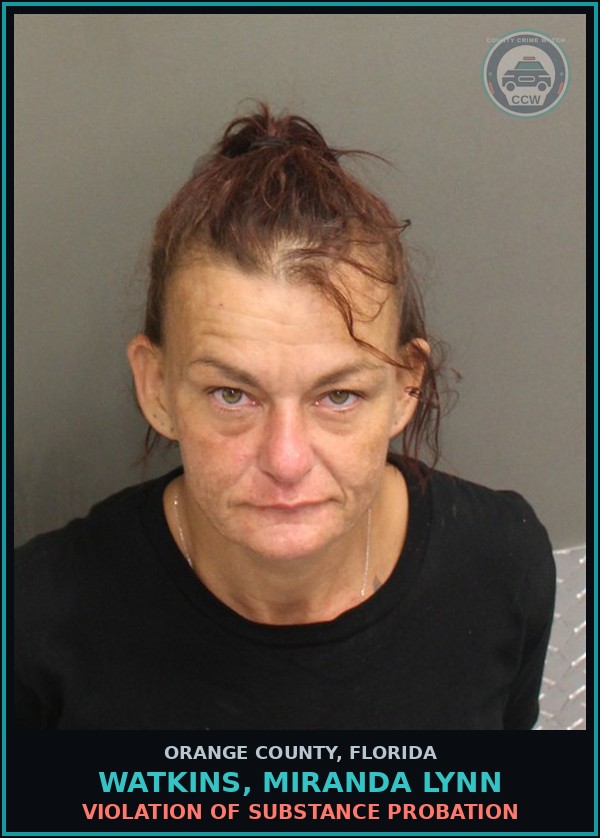 Booking mugshot of WATKINS, MIRANDA LYNN in Orange County