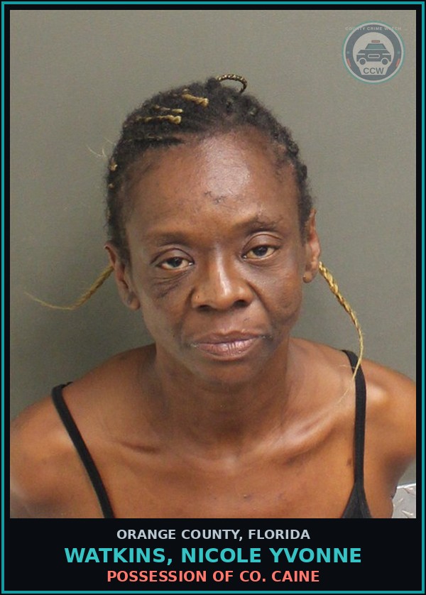 Booking mugshot of WATKINS, NICOLE YVONNE in Orange County