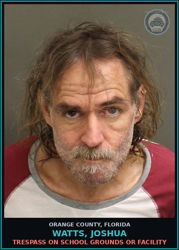 Booking mugshot of WATTS, JOSHUA in Orange County