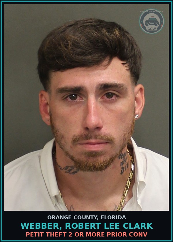 Booking mugshot of WEBBER, ROBERT LEE CLARK in Orange County