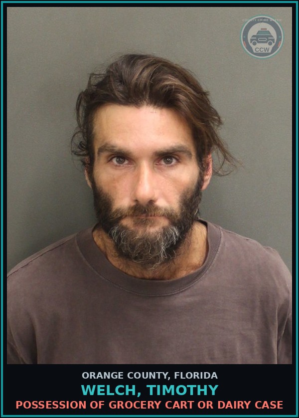 Booking mugshot of WELCH, TIMOTHY in Orange County