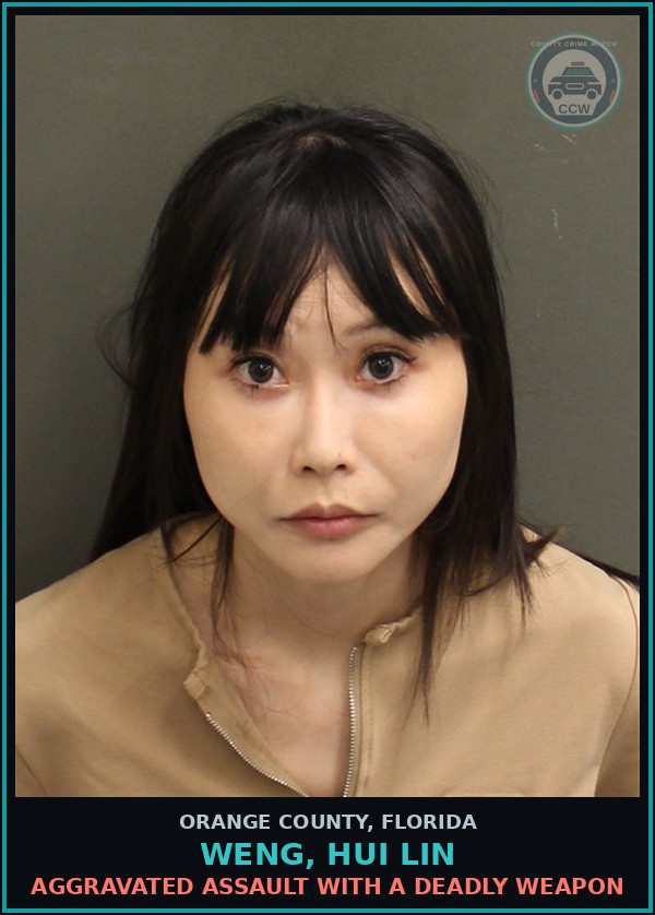 Booking mugshot of WENG, HUI LIN in Orange County