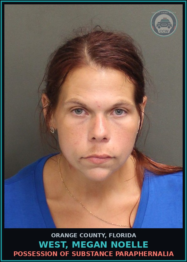 Booking mugshot of WEST, MEGAN NOELLE in Orange County