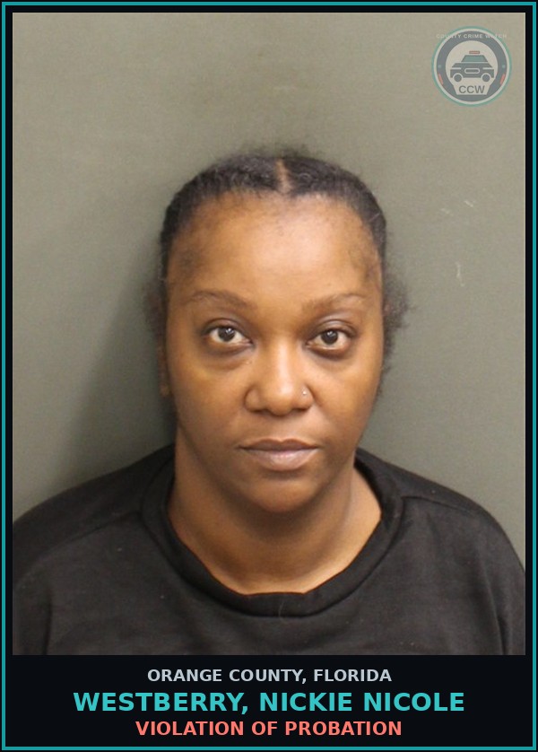 Booking mugshot of WESTBERRY, NICKIE NICOLE in Orange County