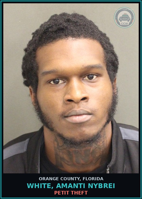 Booking mugshot of WHITE, AMANTI NYBREI in Orange County