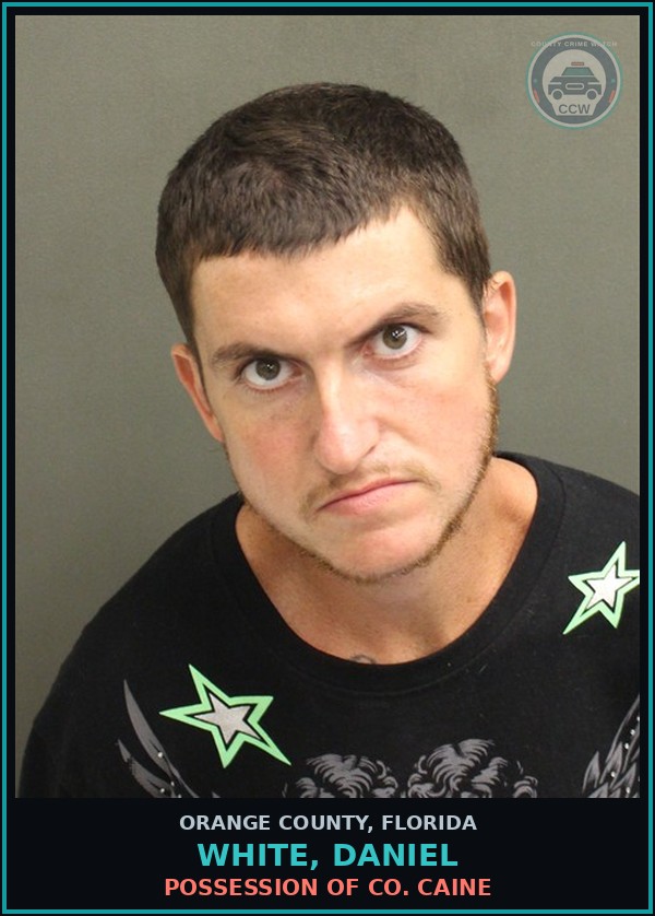 Booking mugshot of WHITE, DANIEL in Orange County