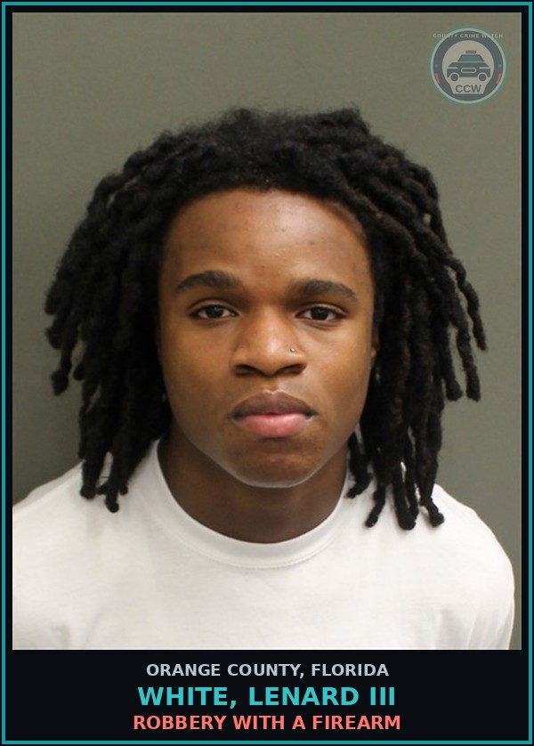 Booking mugshot of WHITE, LENARD III in Orange County