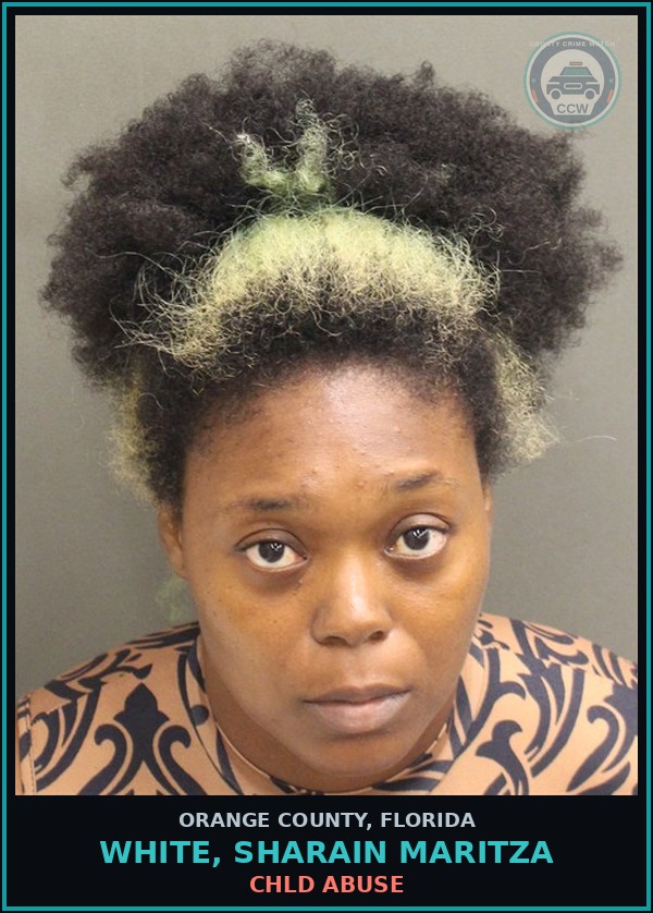 Booking mugshot of WHITE, SHARAIN MARITZA in Orange County