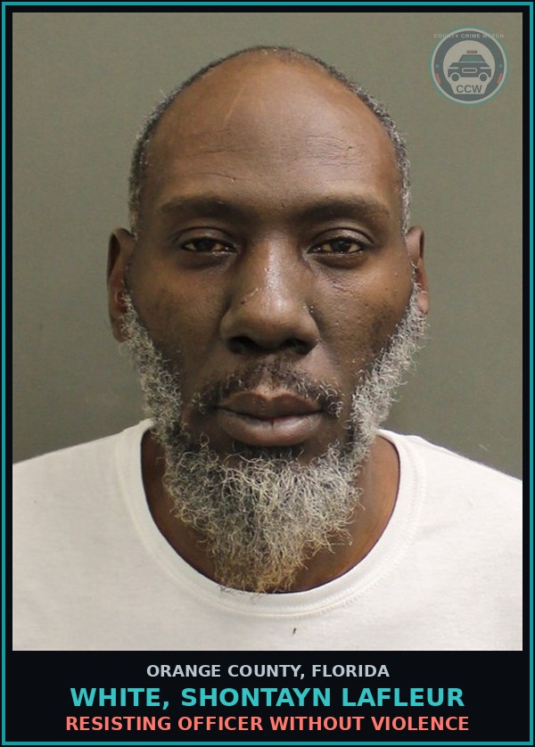 Booking mugshot of WHITE, SHONTAYN LAFLEUR in Orange County