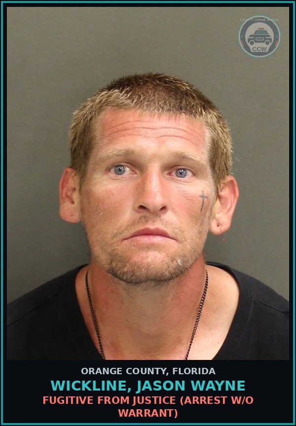 Booking mugshot of WICKLINE, JASON WAYNE in Orange County