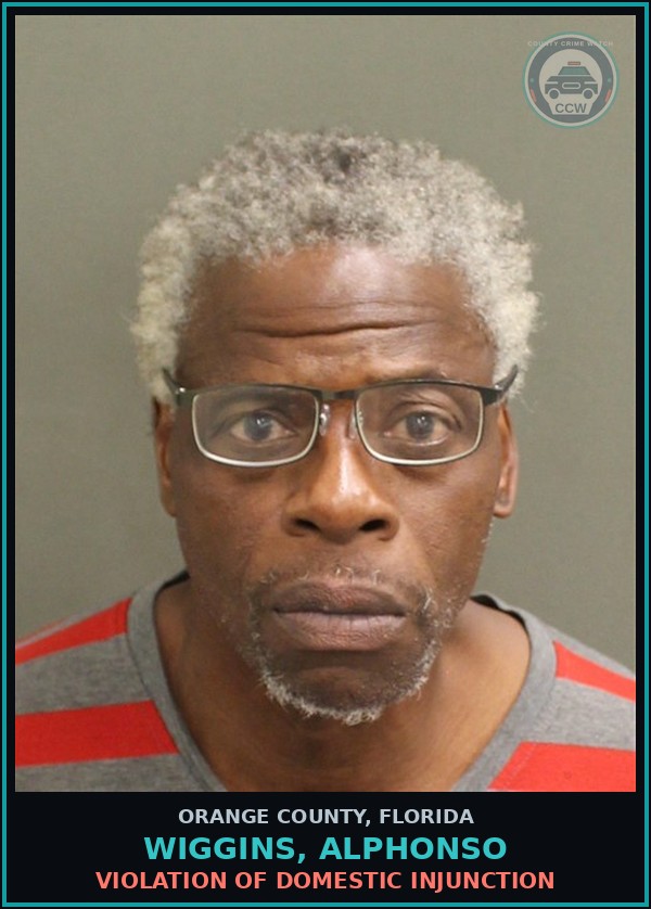 Booking mugshot of WIGGINS, ALPHONSO in Orange County