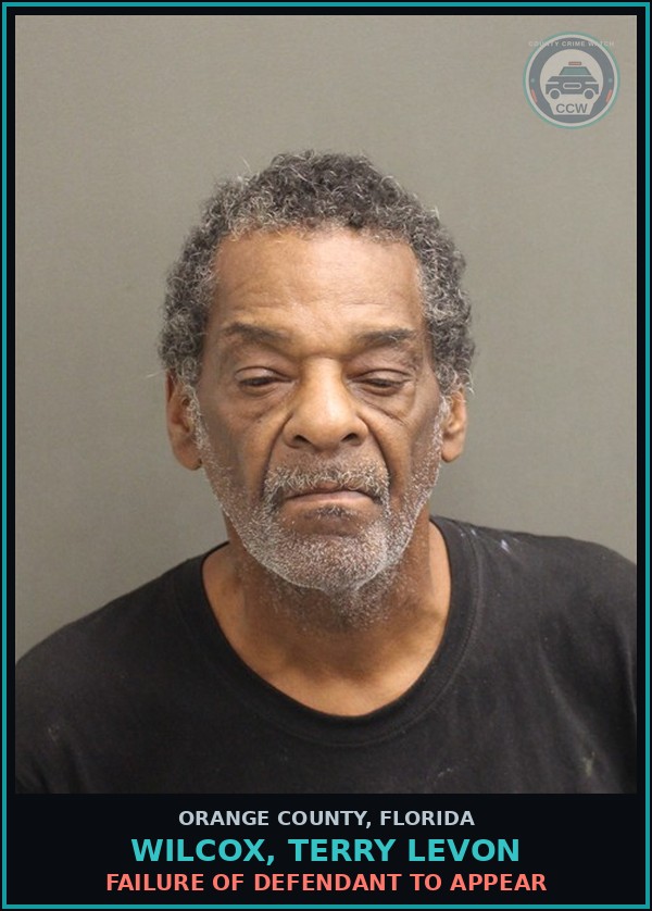Booking mugshot of WILCOX, TERRY LEVON in Orange County