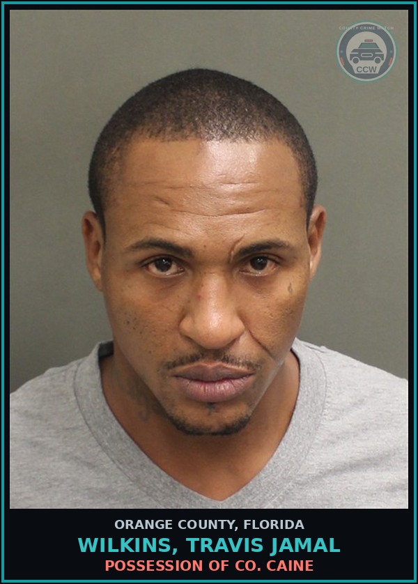Booking mugshot of WILKINS, TRAVIS JAMAL in Orange County