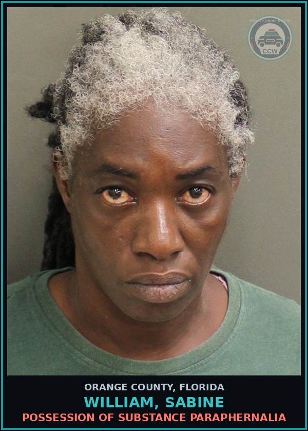 Booking mugshot of WILLIAM, SABINE in Orange County