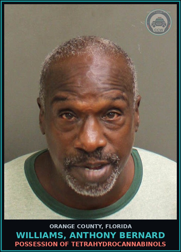 Booking mugshot of WILLIAMS, ANTHONY BERNARD in Orange County