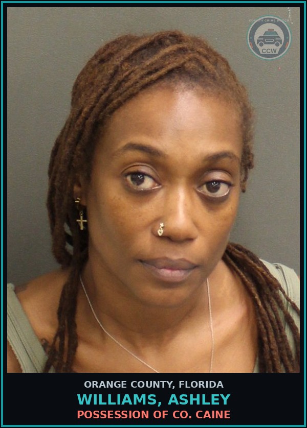 Booking mugshot of WILLIAMS, ASHLEY in Orange County