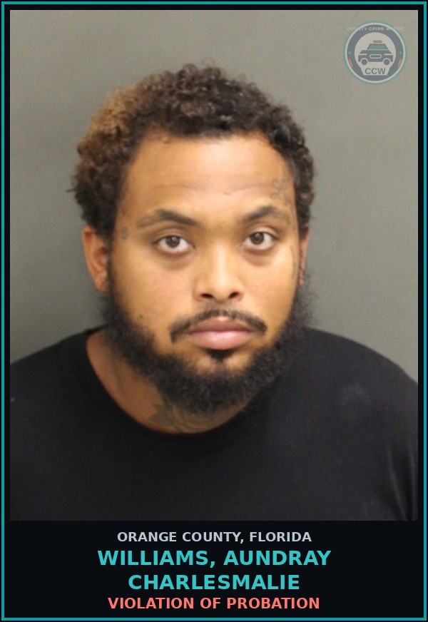 Booking mugshot of WILLIAMS, AUNDRAY CHARLESMALIE in Orange County