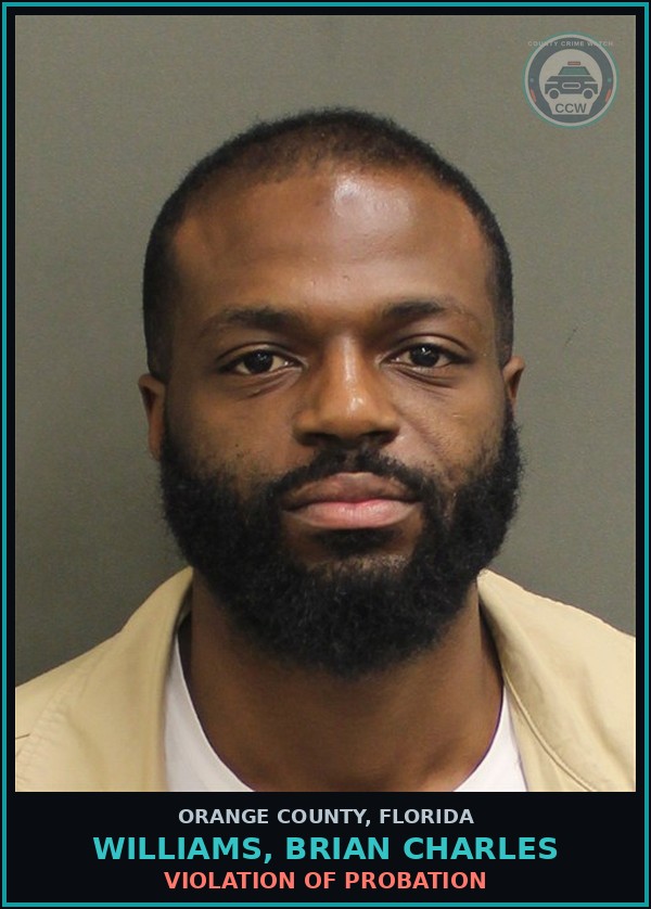 Booking mugshot of WILLIAMS, BRIAN CHARLES in Orange County