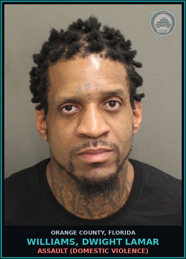 Booking mugshot of WILLIAMS, DWIGHT LAMAR in Orange County