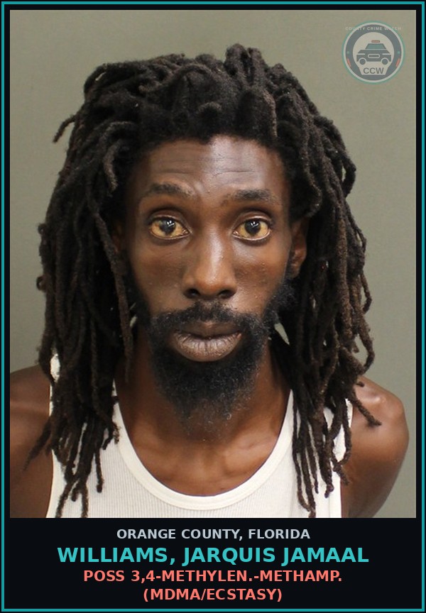 Booking mugshot of WILLIAMS, JARQUIS JAMAAL in Orange County