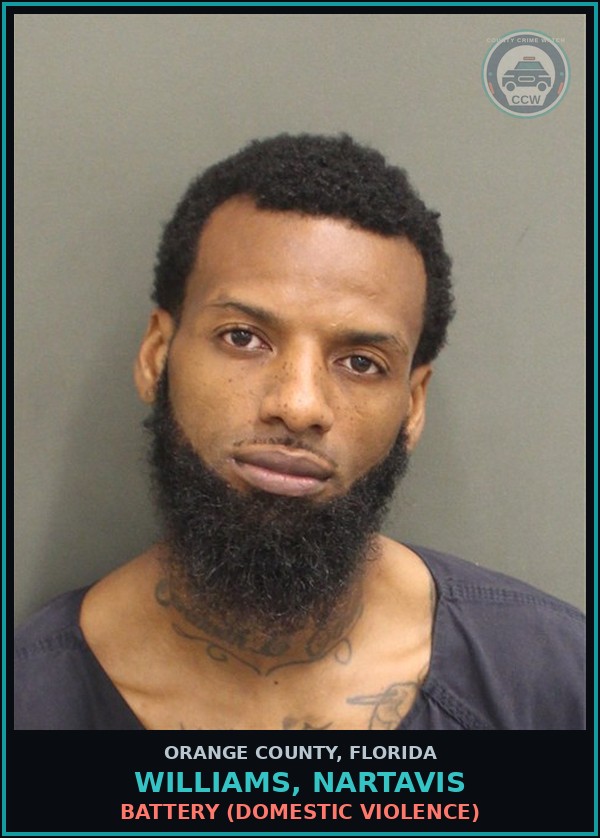Booking mugshot of WILLIAMS, NARTAVIS in Orange County